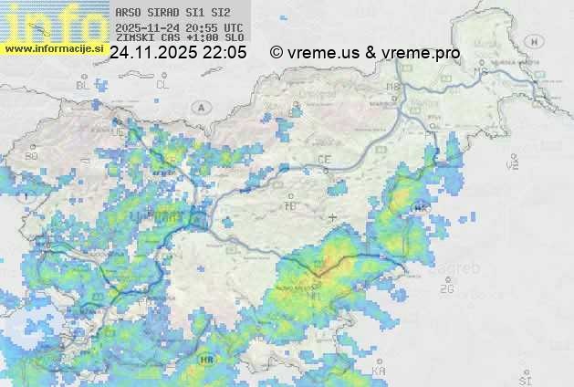 Radarska karta padavin