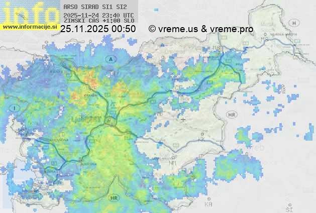 Radarska karta padavin