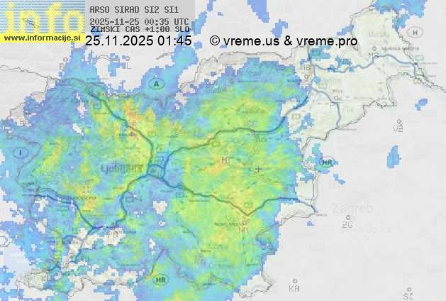 Radarska karta padavin