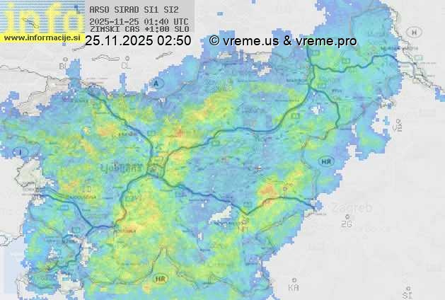 Radarska karta padavin