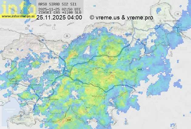 Radarska karta padavin