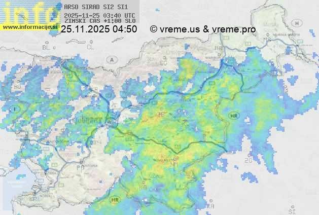 Radarska karta padavin