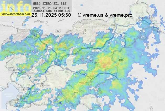 Radarska karta padavin