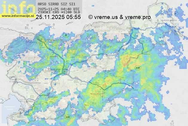 Radarska karta padavin