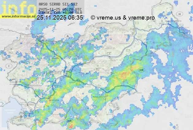 Radarska karta padavin