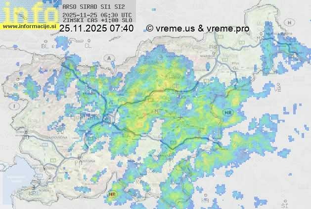Radarska karta padavin