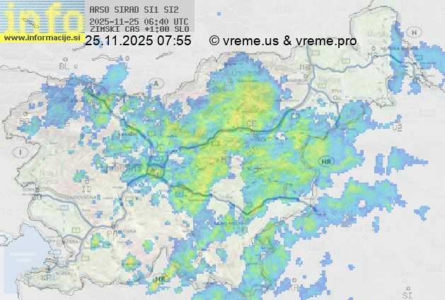Radarska karta padavin