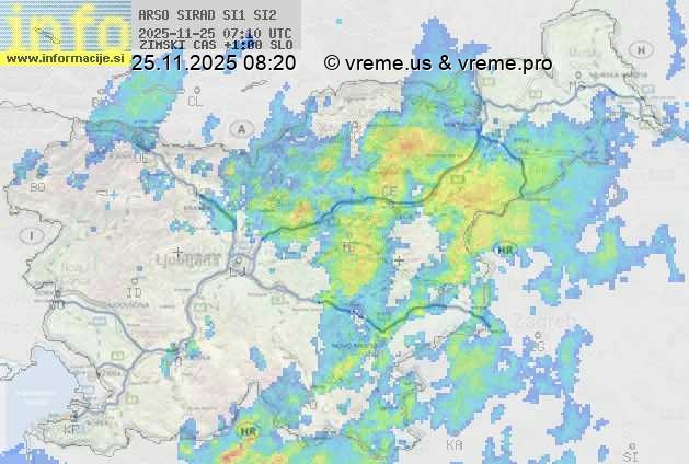 Radarska karta padavin