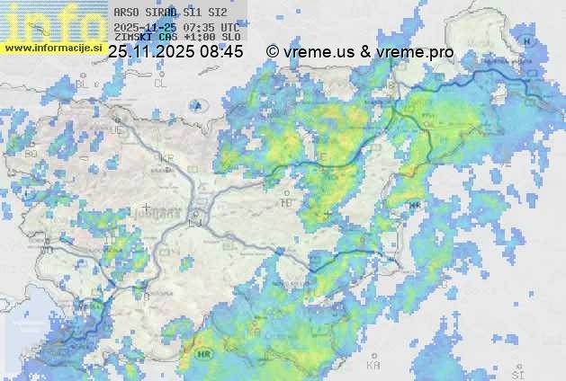 Radarska karta padavin