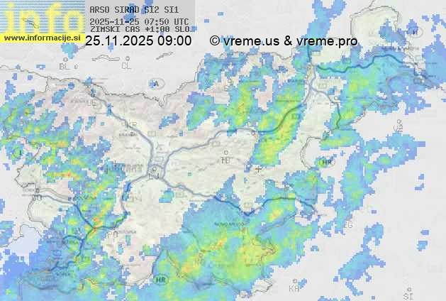 Radarska karta padavin