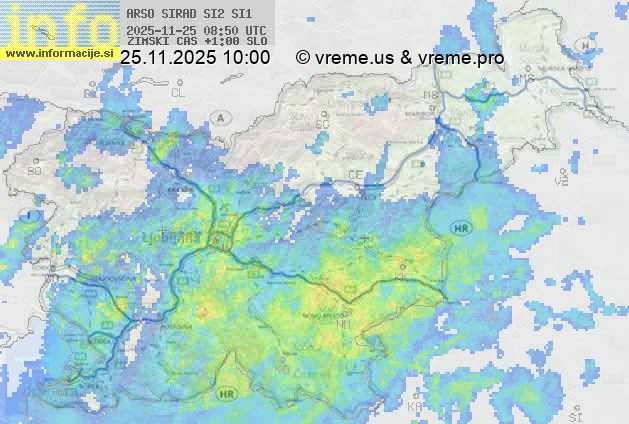 Radarska karta padavin