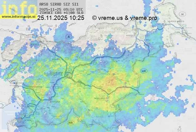 Radarska karta padavin