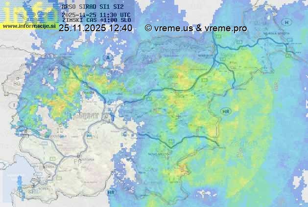 Radarska karta padavin