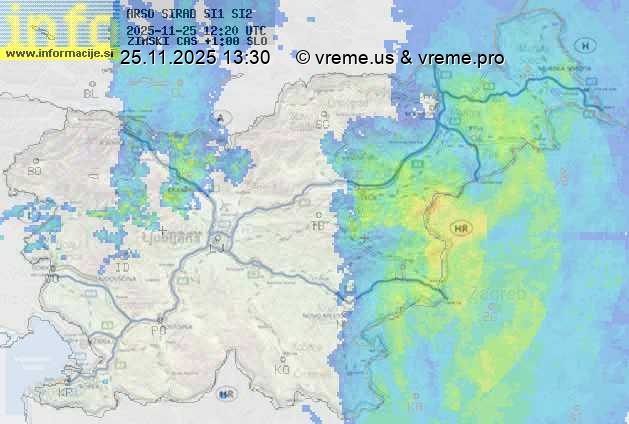 Radarska karta padavin