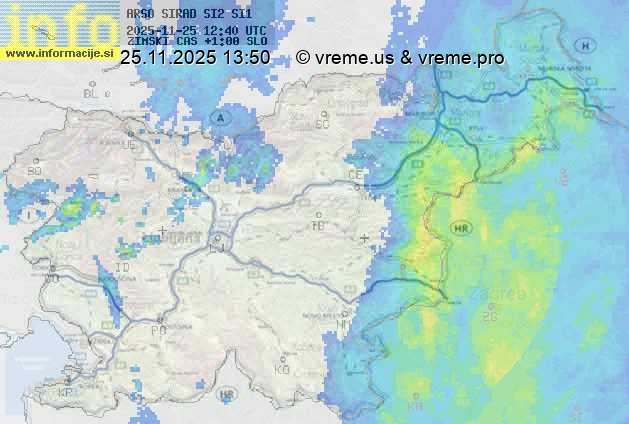 Radarska karta padavin