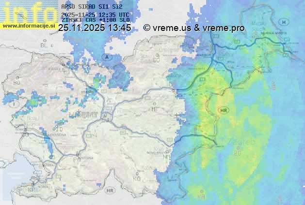 Radarska karta padavin