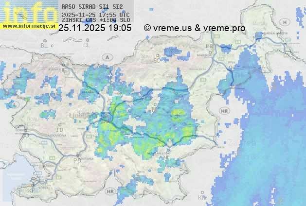 Radarska karta padavin