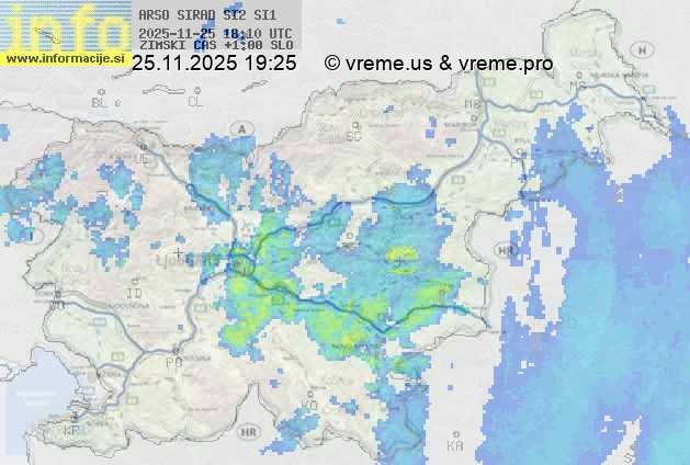 Radarska karta padavin