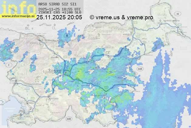 Radarska karta padavin