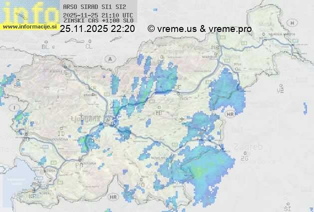 Radarska karta padavin