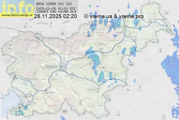 Radarska karta padavin