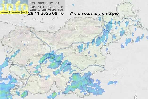 Radarska karta padavin