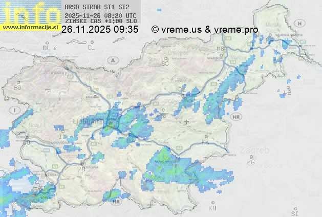 Radarska karta padavin