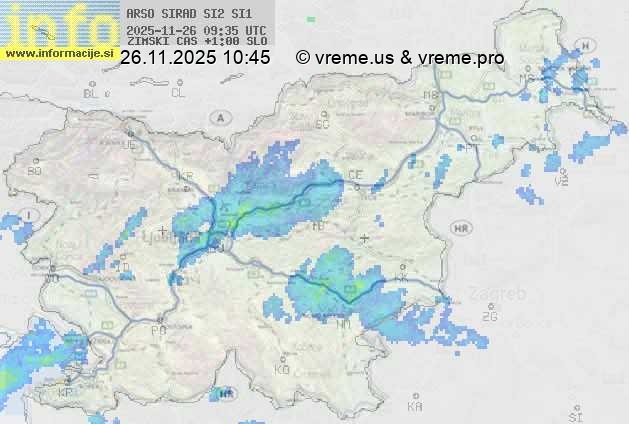 Radarska karta padavin
