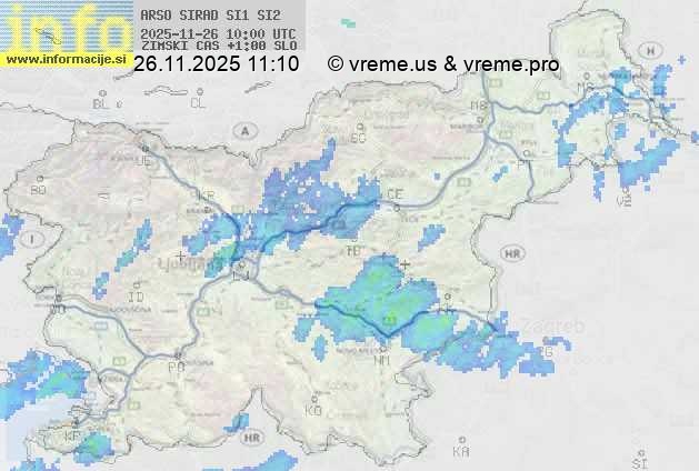 Radarska karta padavin
