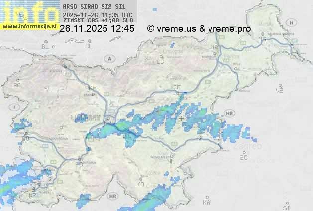 Radarska karta padavin