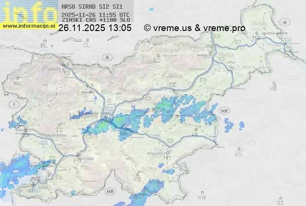 Radarska karta padavin