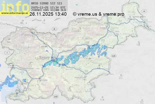 Radarska karta padavin