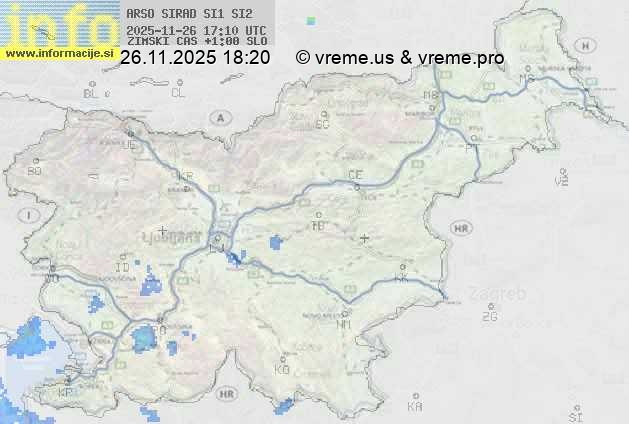 Radarska karta padavin