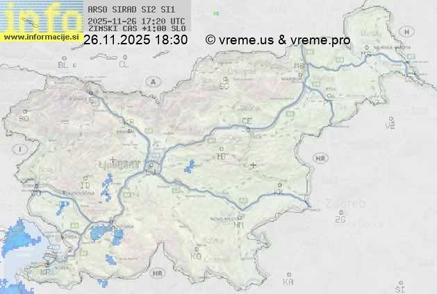 Radarska karta padavin