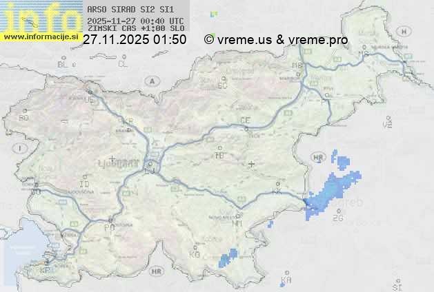 Radarska karta padavin