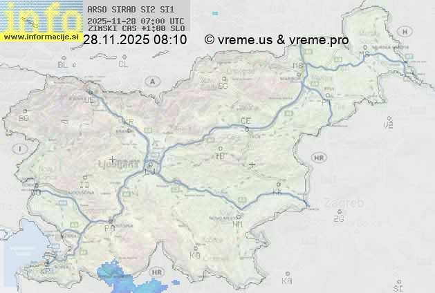 Radarska karta padavin