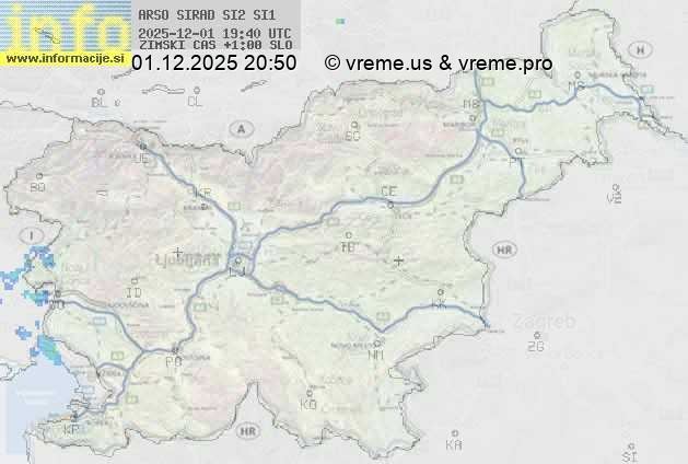 Radarska karta padavin