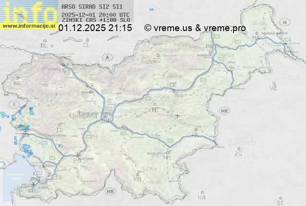 Radarska karta padavin