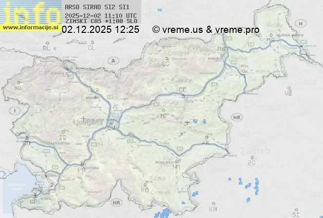 Radarska karta padavin