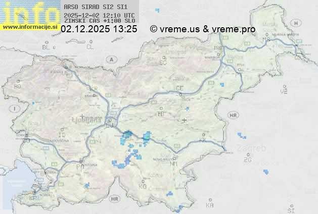 Radarska karta padavin