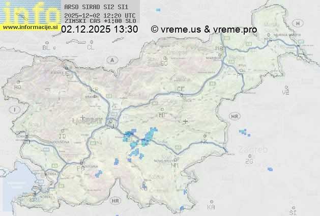 Radarska karta padavin