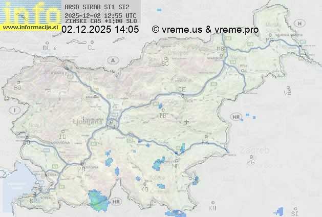 Radarska karta padavin