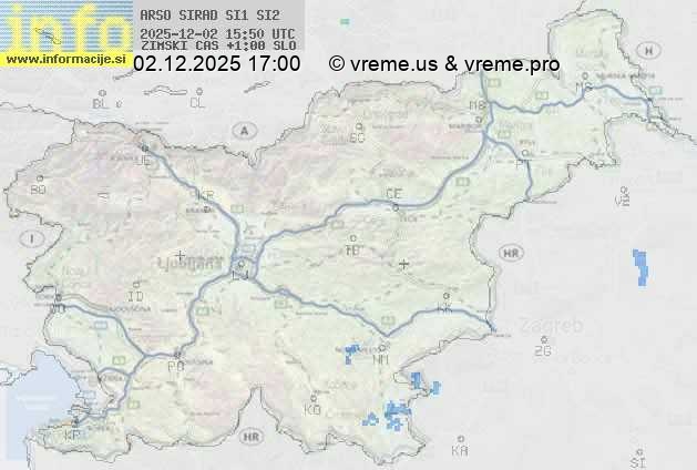 Radarska karta padavin