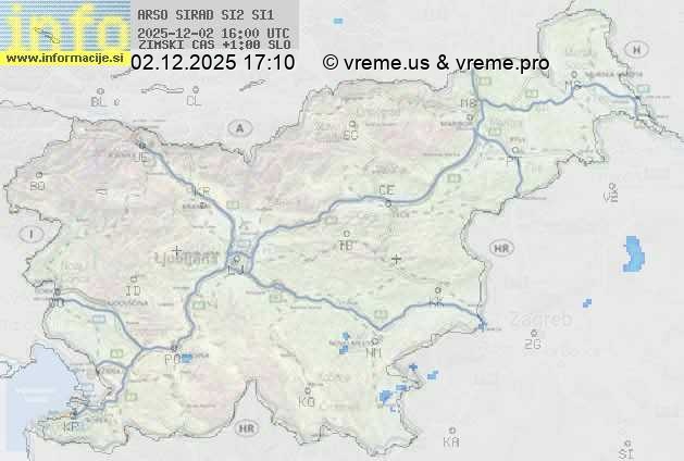 Radarska karta padavin