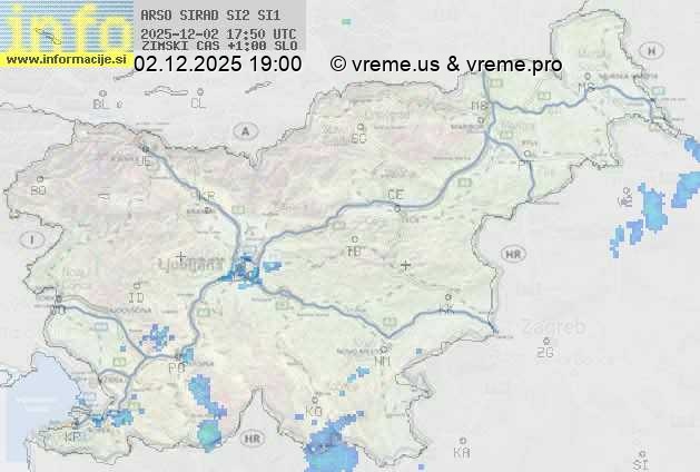 Radarska karta padavin