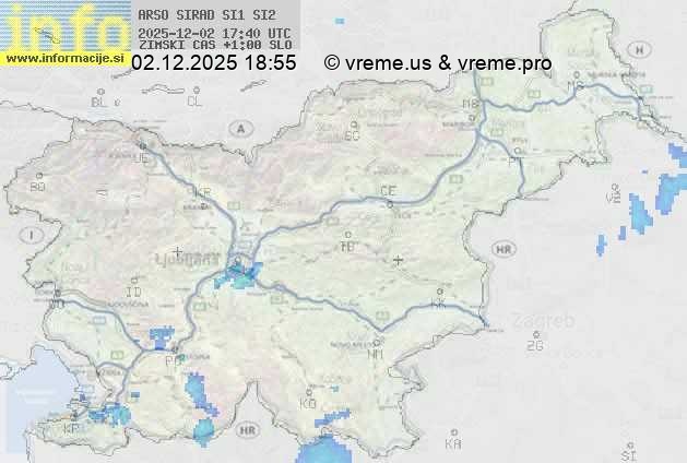 Radarska karta padavin