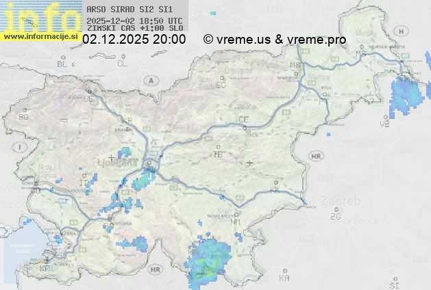 Radarska karta padavin