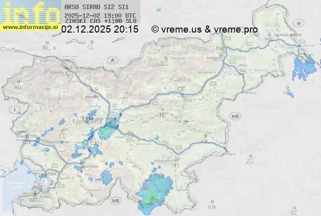 Radarska karta padavin
