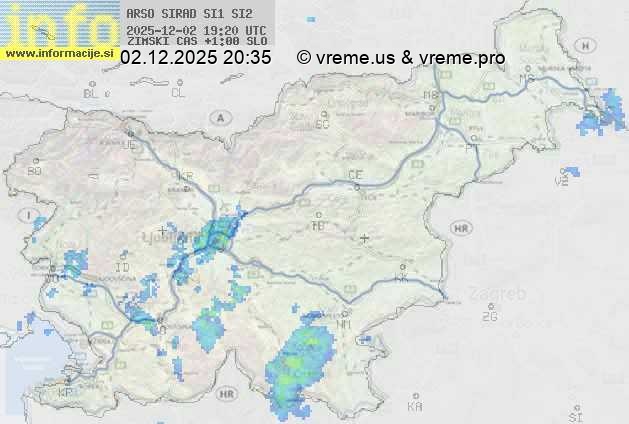 Radarska karta padavin