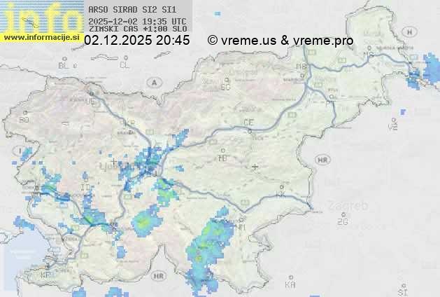 Radarska karta padavin